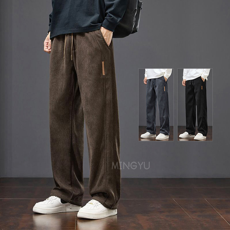 Streetwear Brand Joggers - Celana Corduroy Musim Dingin Berkualitas Tinggi