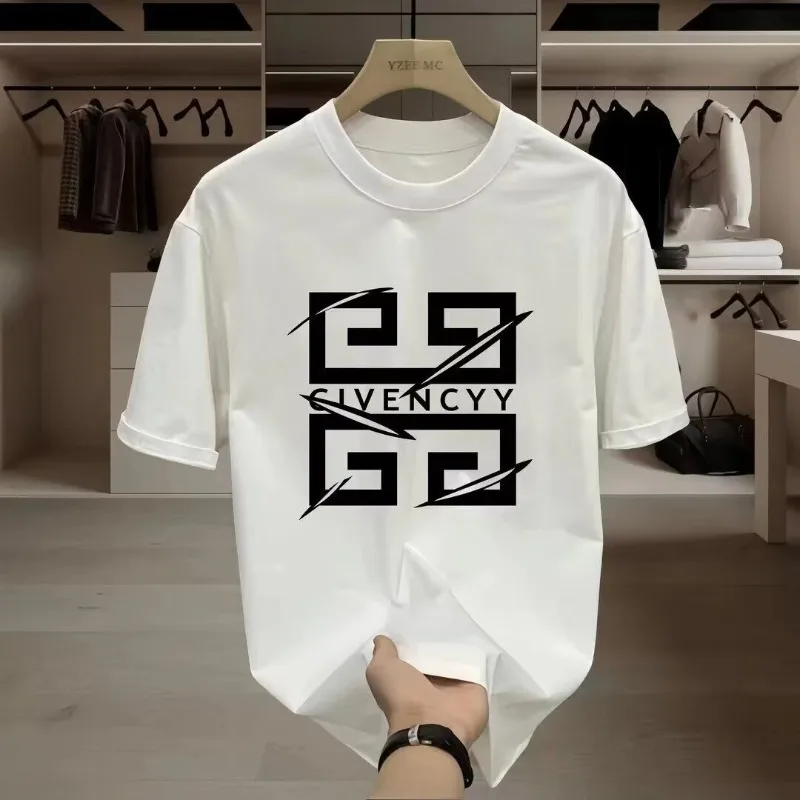 Streetwear Brand Graphic Designer - Kaos Pria 2026Men's GIVENCY dengan Logo