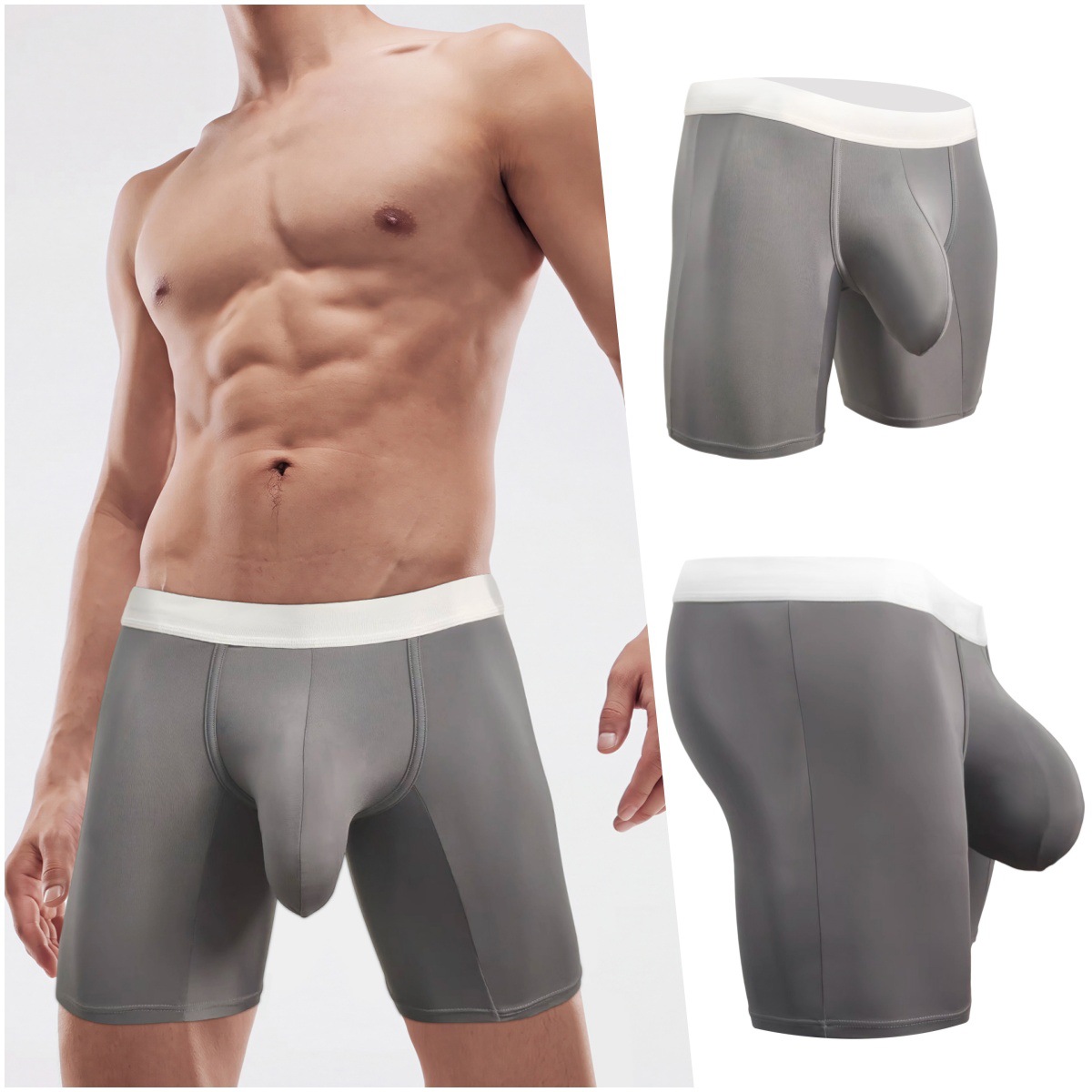 Supreme Brand Streetwear - Celana Boxer Pria Ultra Ice Silk