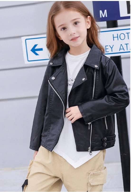 Streetwear Brand Photography - Jaket Kulit PU Sepeda Motor Hitam
