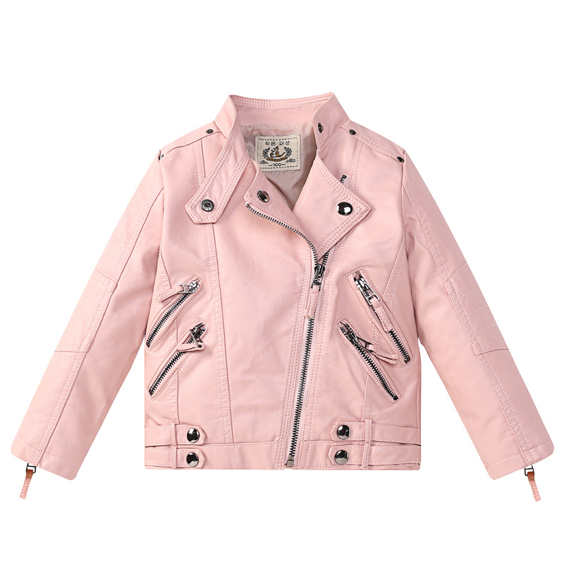 Streetwear Brand Photography - Jaket Kulit PU Anak Perempuan Anti