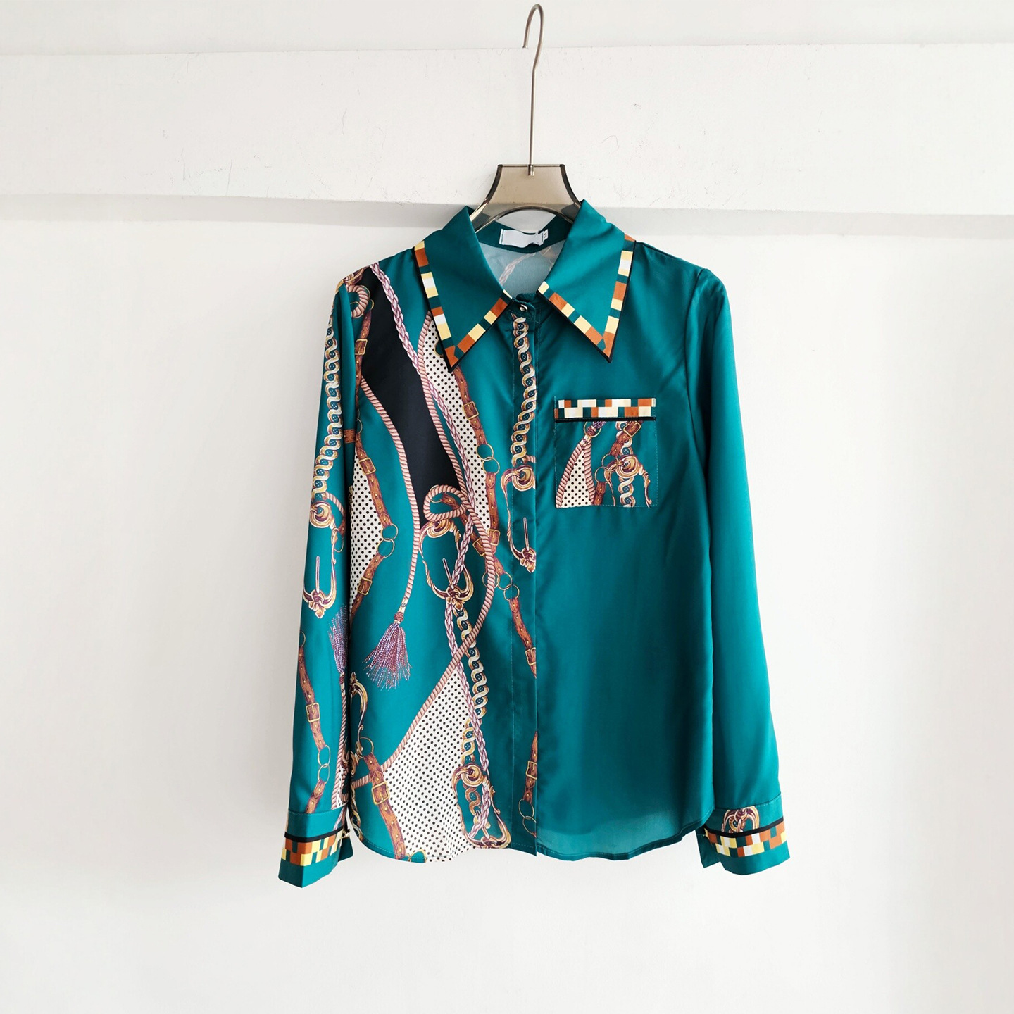 French Streetwear Brand - Kemeja Lengan Panjang Gaya Prancis untuk