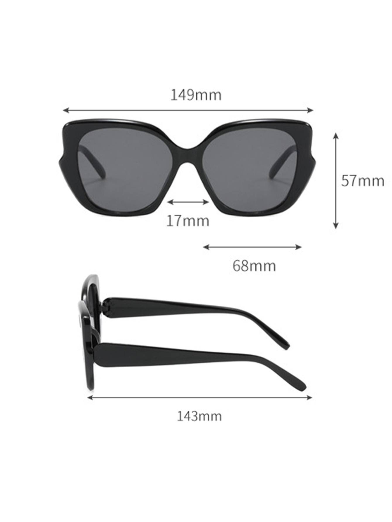 1 Buah Kacamata Hitam Fashion  - Streetwear Brand With Eye ulasan dan harga