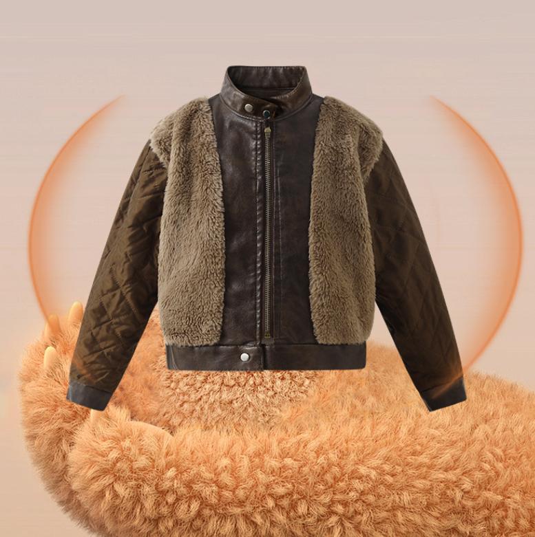 Jaket Kulit PU Anak Laki-laki  - Streetwear Brand Photography ulasan dan harga