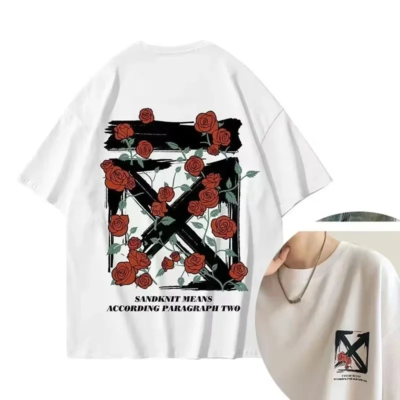 Kaos Katun Korea Mewah Bermoti - Streetwear Clothing Brands ulasan dan harga