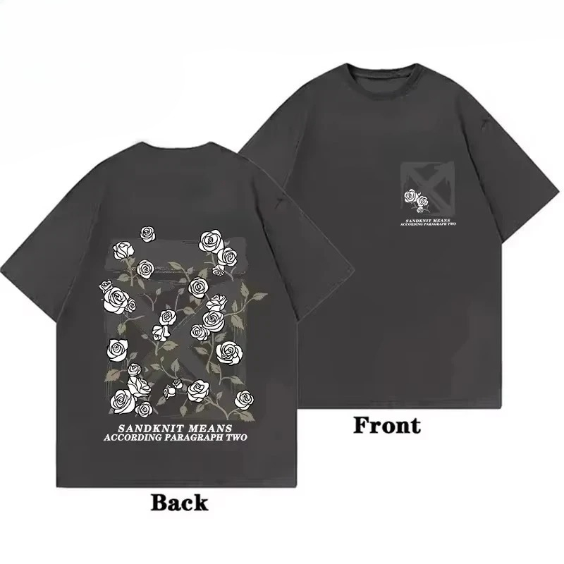 Kaos Katun Korea Mewah Bermoti - Streetwear Clothing Brands ulasan dan harga