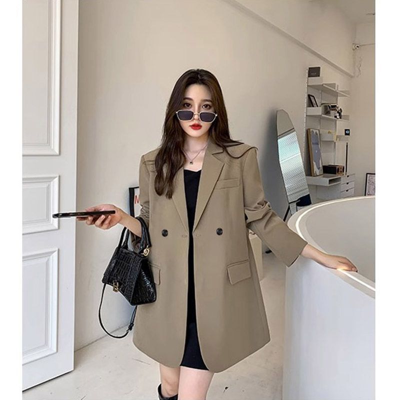 Blazer hitam wanita, jaket len - Women Streetwear Brand ulasan dan harga