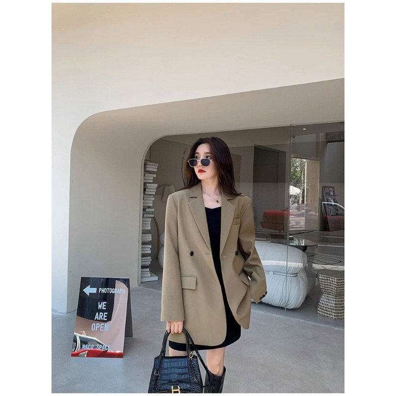 Blazer hitam wanita, jaket len - Women Streetwear Brand ulasan dan harga