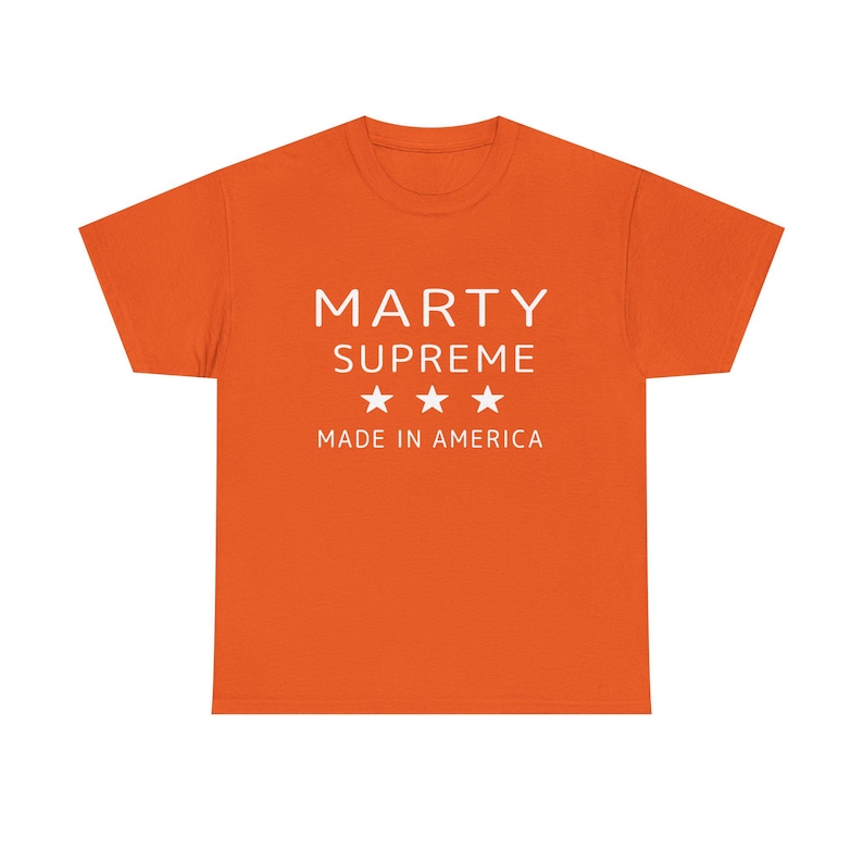 Kaus Katun Oranye Marty Suprem - Supreme Brand Streetwear ulasan dan harga