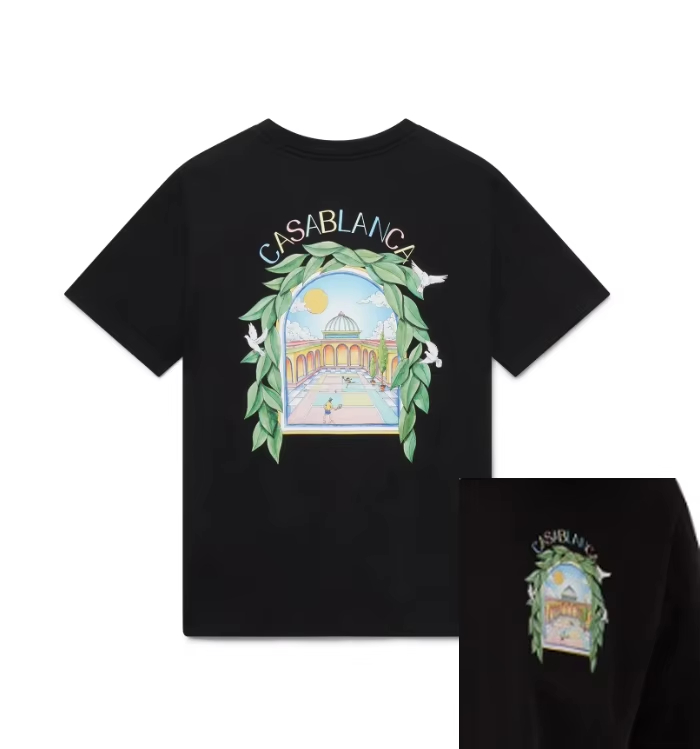 Kaos Grafis Katun Motif Lengku - French Streetwear Brand ulasan dan harga