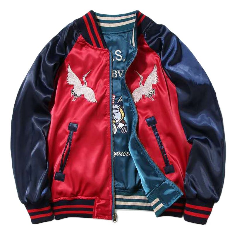 2 Jaket Bisbol Satin Sukajan D - Women Streetwear Brand ulasan dan harga