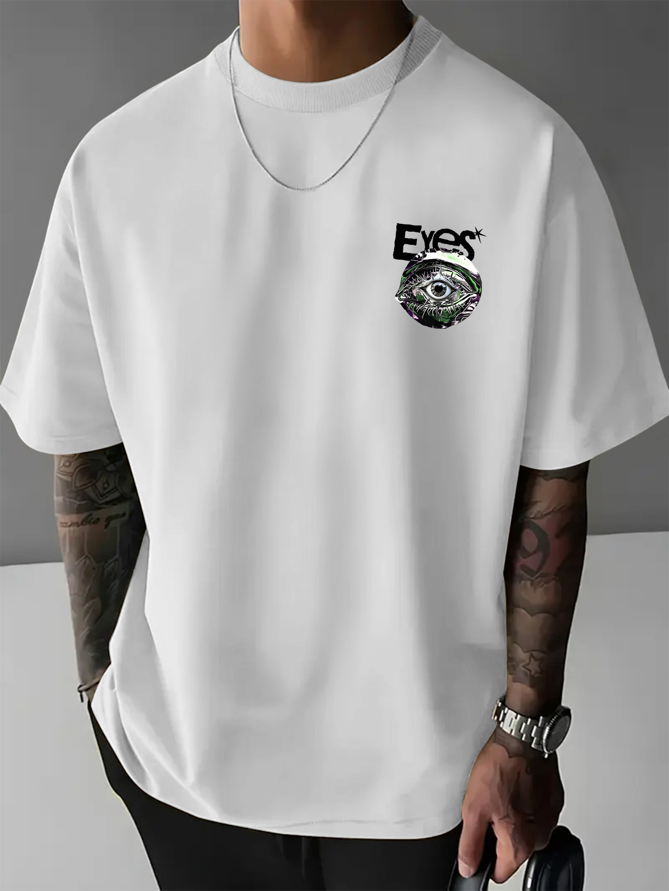 Kaos Pria Oversize New York Go - Streetwear Brand With Eye ulasan dan harga