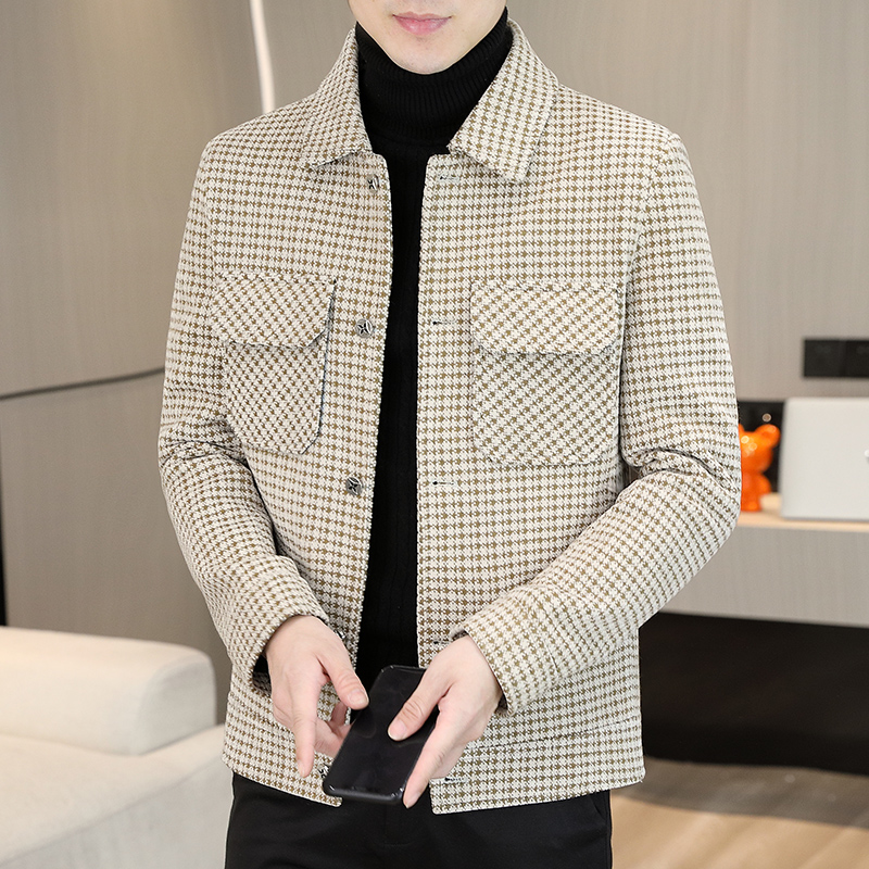 Jaket wol kotak-kotak untuk pr - Streetwear Clothing Brands ulasan dan harga