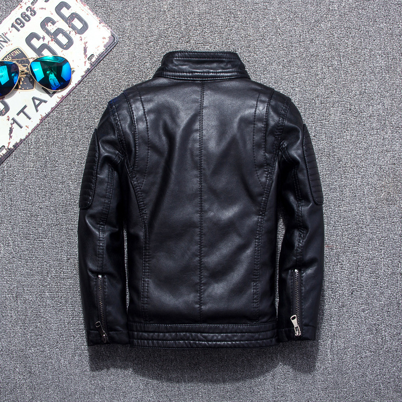 Jaket Kulit PU Anak Laki-laki  - Streetwear Brand Photography ulasan dan harga