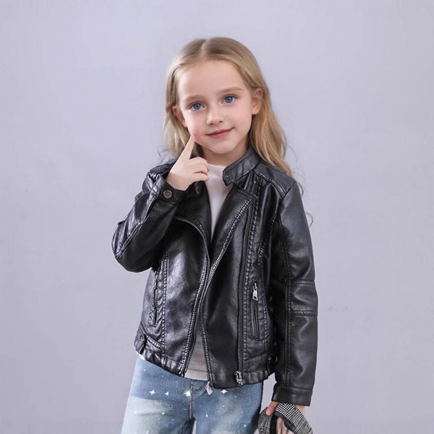 Jaket Kulit PU Hitam Model Mot - Streetwear Brand Photography ulasan dan harga