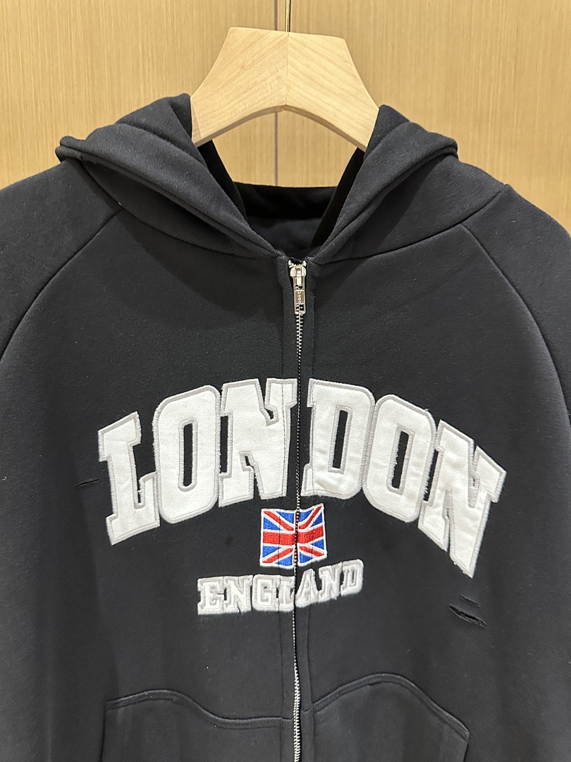 Hoodie Zip-Up Unisex 25S Washe - Streetwear Brand London ulasan dan harga