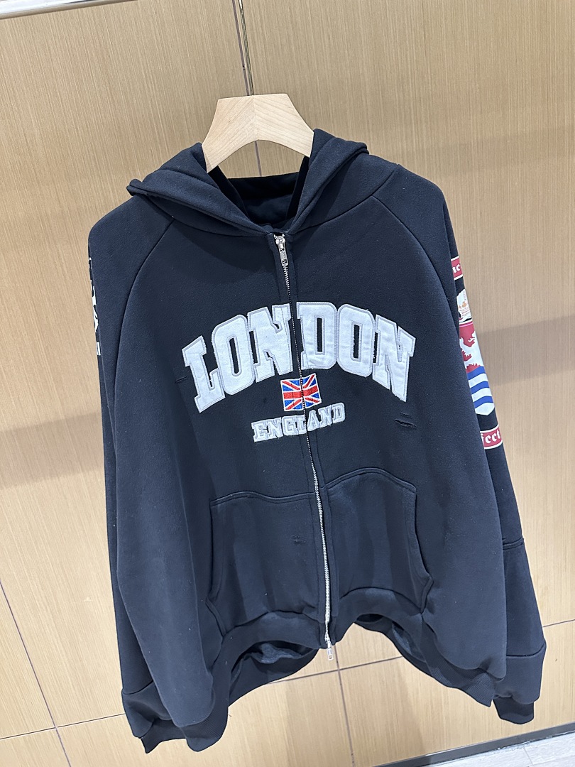 Hoodie Zip-Up Unisex 25S Washe - Streetwear Brand London ulasan dan harga